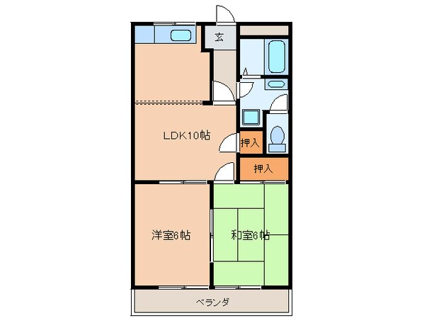 サンハイツの物件間取画像